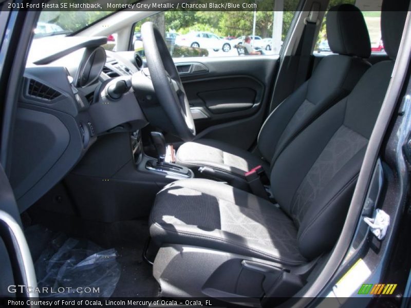 Monterey Grey Metallic / Charcoal Black/Blue Cloth 2011 Ford Fiesta SE Hatchback