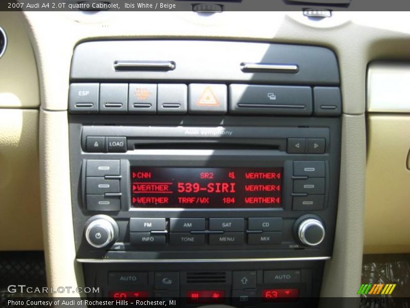 Ibis White / Beige 2007 Audi A4 2.0T quattro Cabriolet
