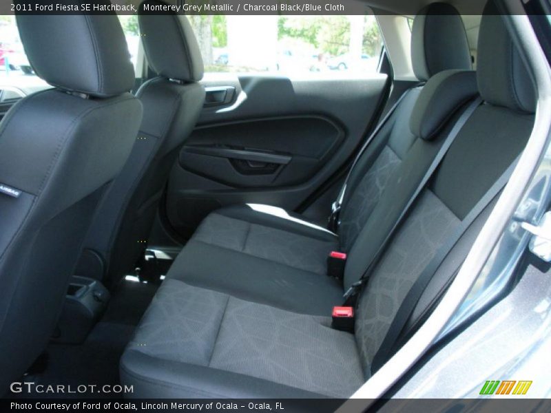 Monterey Grey Metallic / Charcoal Black/Blue Cloth 2011 Ford Fiesta SE Hatchback
