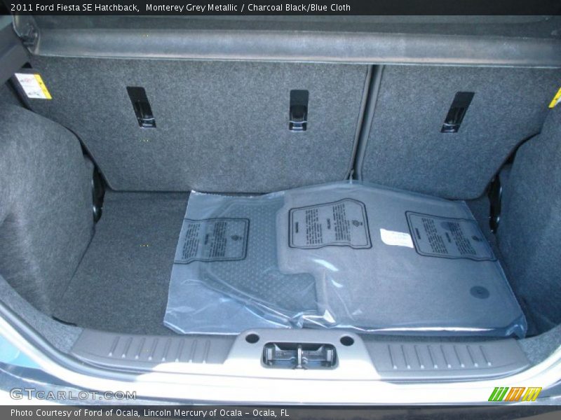 Monterey Grey Metallic / Charcoal Black/Blue Cloth 2011 Ford Fiesta SE Hatchback