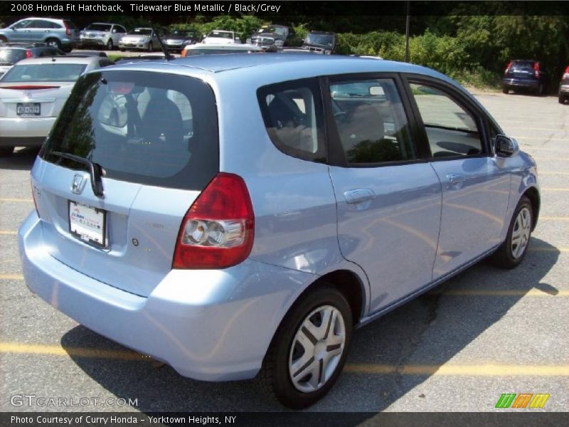 Tidewater Blue Metallic / Black/Grey 2008 Honda Fit Hatchback