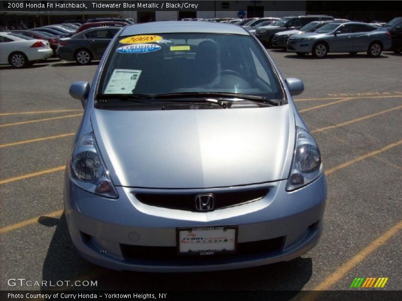 Tidewater Blue Metallic / Black/Grey 2008 Honda Fit Hatchback