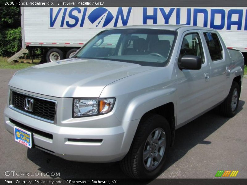 Billet Silver Metallic / Gray 2008 Honda Ridgeline RTX