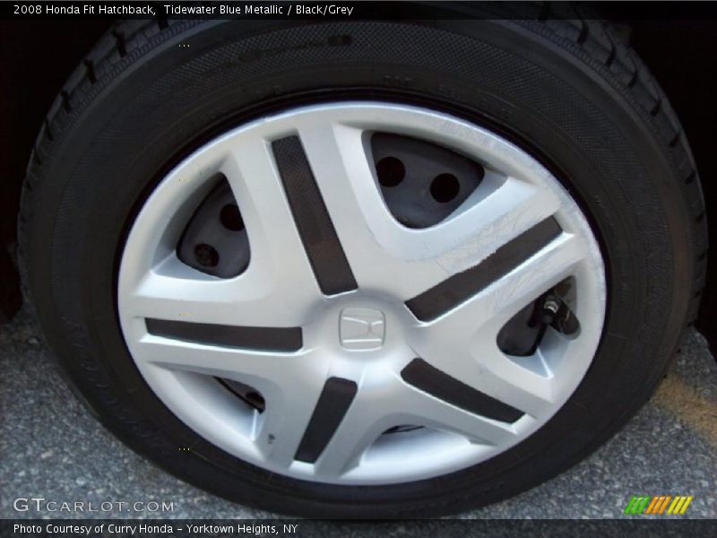 Tidewater Blue Metallic / Black/Grey 2008 Honda Fit Hatchback