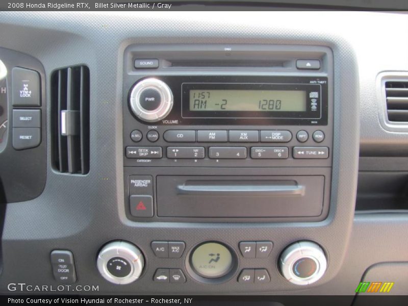 Billet Silver Metallic / Gray 2008 Honda Ridgeline RTX