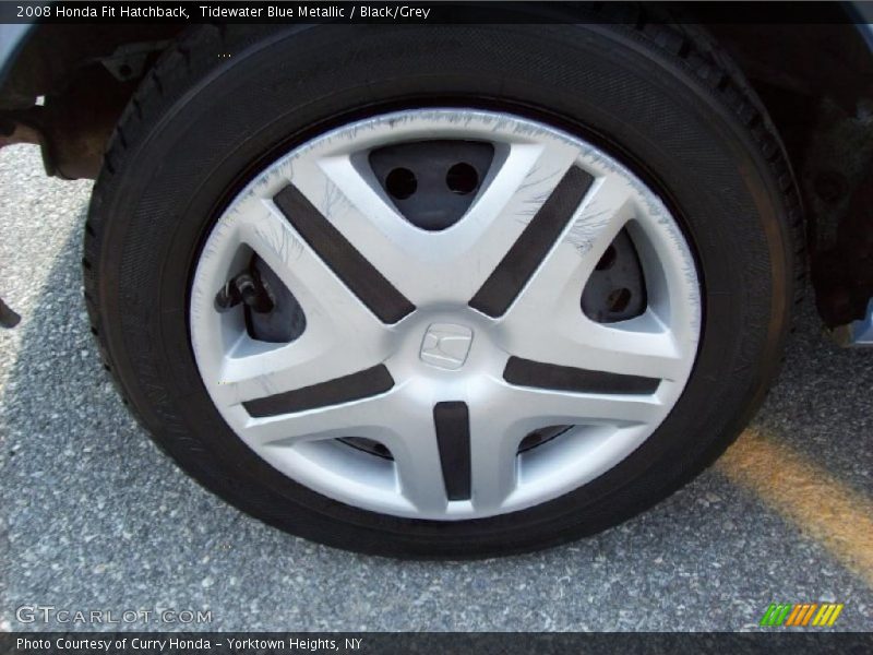 Tidewater Blue Metallic / Black/Grey 2008 Honda Fit Hatchback
