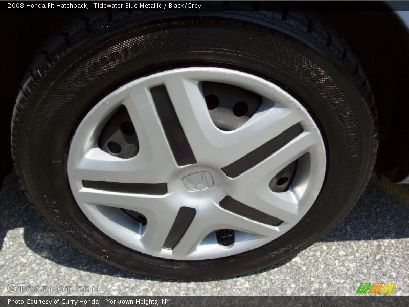 Tidewater Blue Metallic / Black/Grey 2008 Honda Fit Hatchback