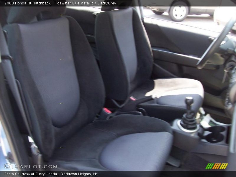 Tidewater Blue Metallic / Black/Grey 2008 Honda Fit Hatchback