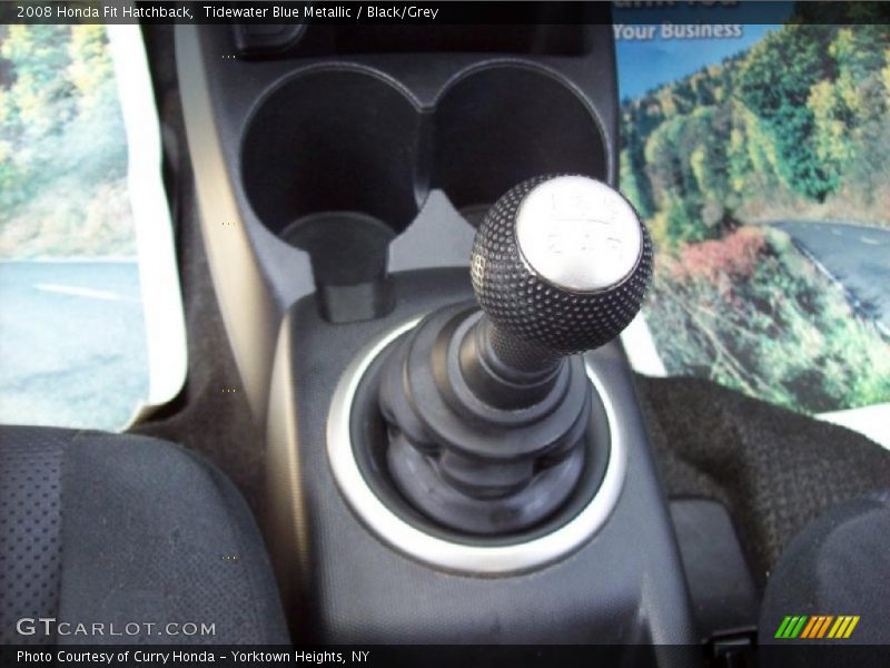 Tidewater Blue Metallic / Black/Grey 2008 Honda Fit Hatchback