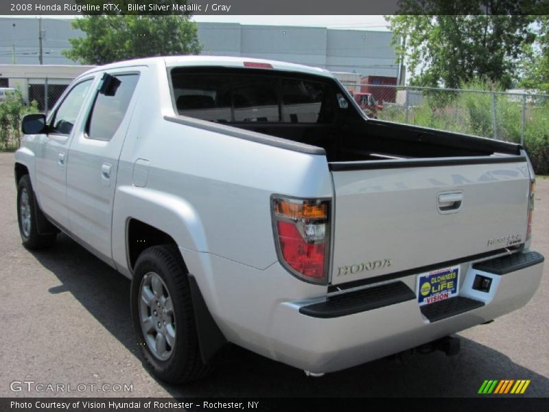 Billet Silver Metallic / Gray 2008 Honda Ridgeline RTX
