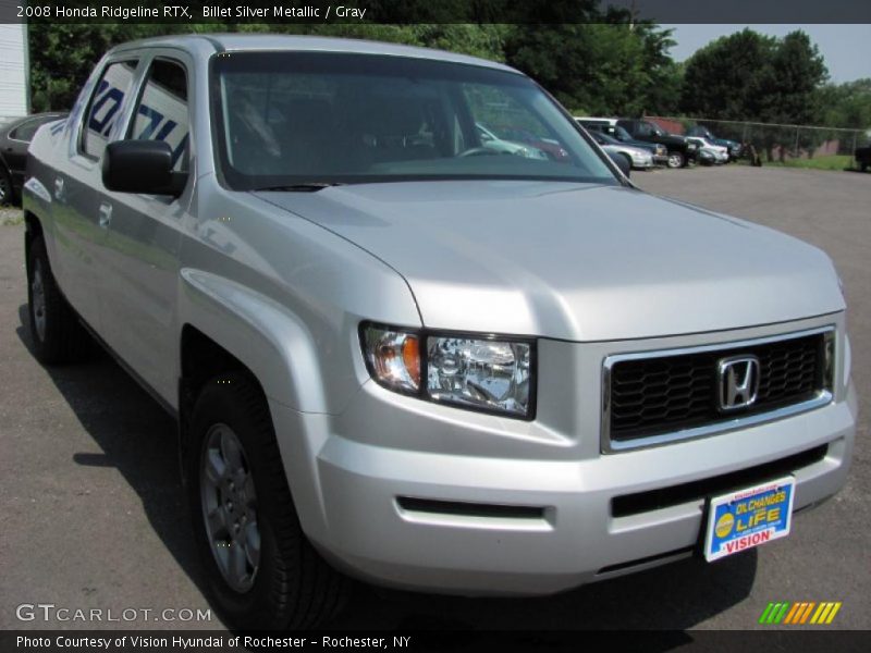 Billet Silver Metallic / Gray 2008 Honda Ridgeline RTX