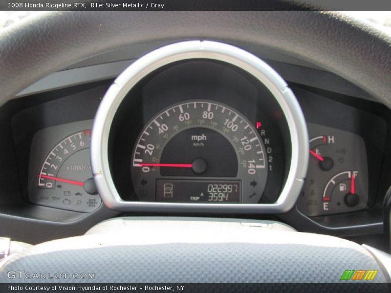 Billet Silver Metallic / Gray 2008 Honda Ridgeline RTX
