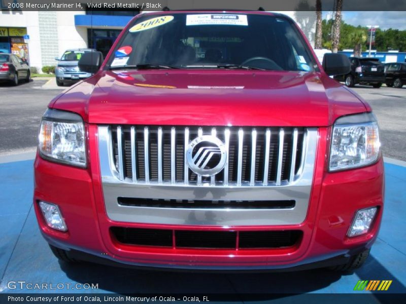 Vivid Red Metallic / Black 2008 Mercury Mariner I4