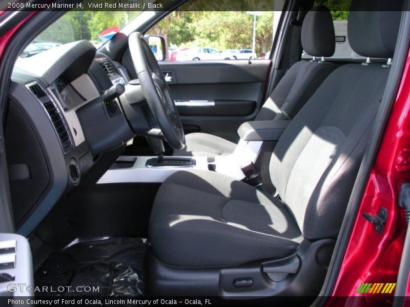 Vivid Red Metallic / Black 2008 Mercury Mariner I4