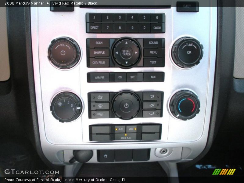 Vivid Red Metallic / Black 2008 Mercury Mariner I4