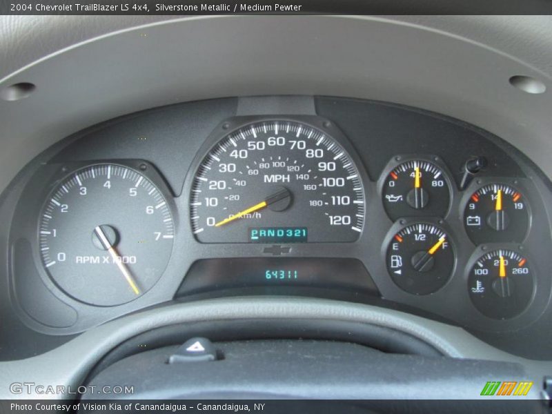 Silverstone Metallic / Medium Pewter 2004 Chevrolet TrailBlazer LS 4x4