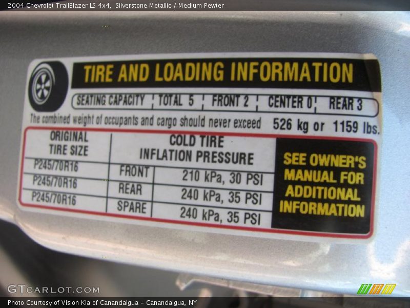 Silverstone Metallic / Medium Pewter 2004 Chevrolet TrailBlazer LS 4x4