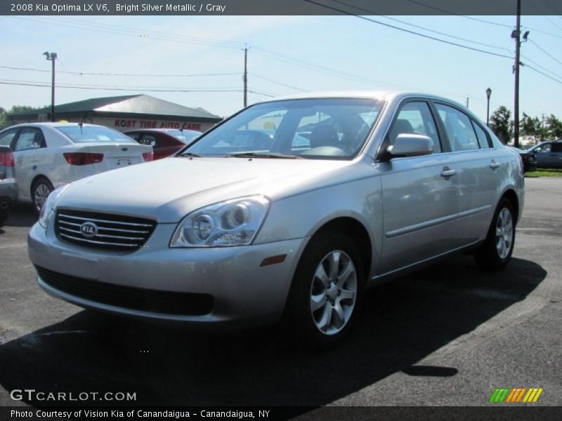 Bright Silver Metallic / Gray 2008 Kia Optima LX V6