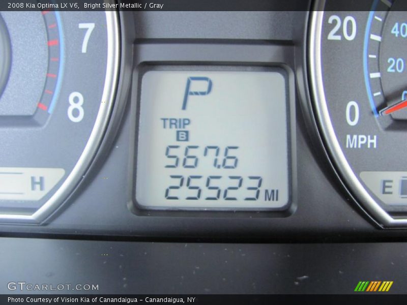 Bright Silver Metallic / Gray 2008 Kia Optima LX V6
