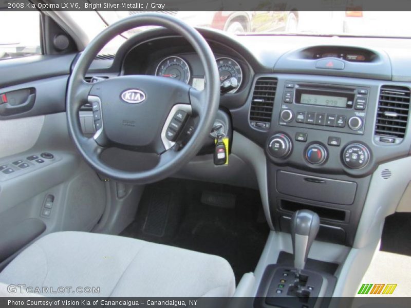 Bright Silver Metallic / Gray 2008 Kia Optima LX V6