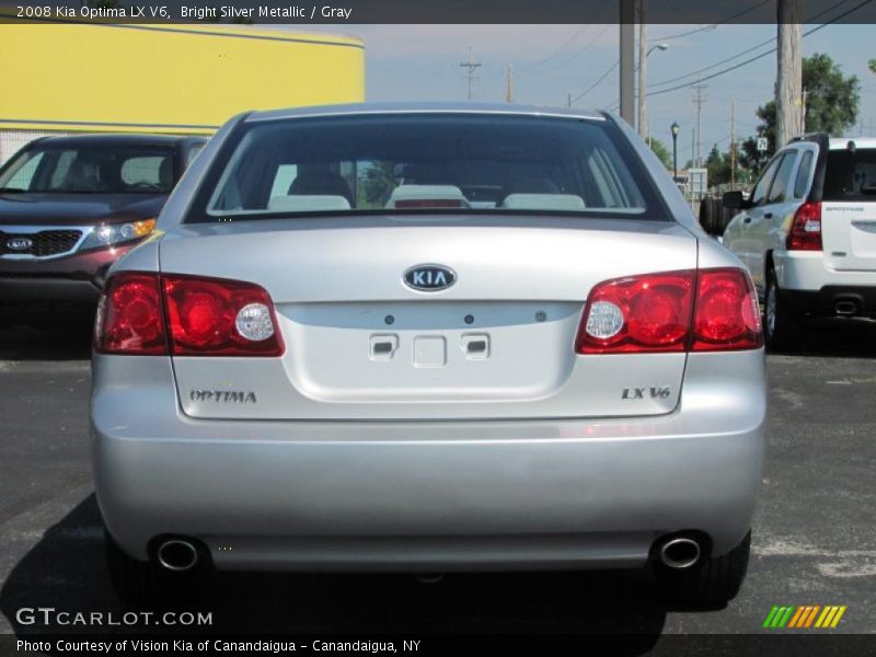 Bright Silver Metallic / Gray 2008 Kia Optima LX V6
