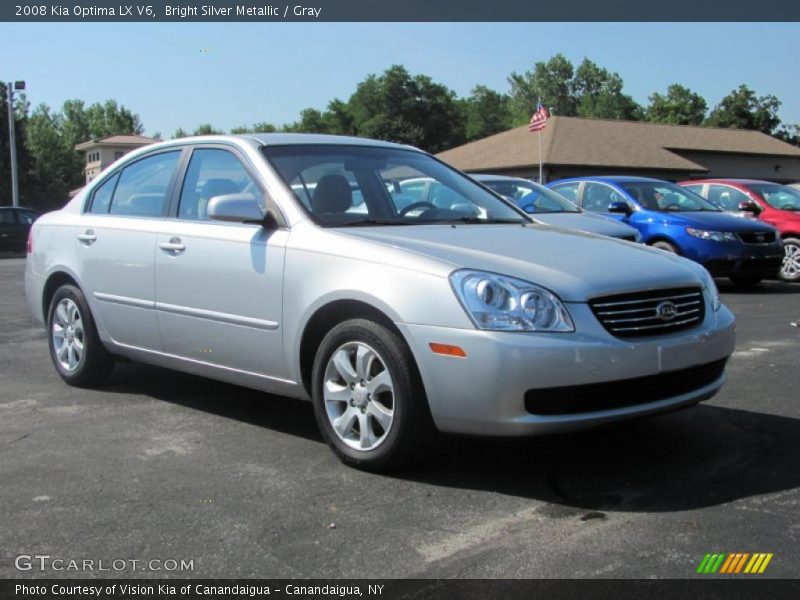 Bright Silver Metallic / Gray 2008 Kia Optima LX V6
