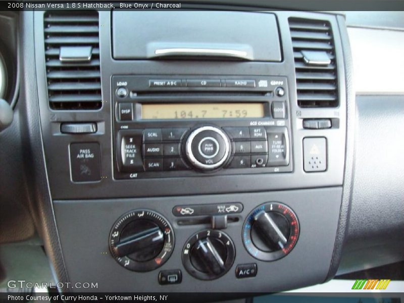 Blue Onyx / Charcoal 2008 Nissan Versa 1.8 S Hatchback