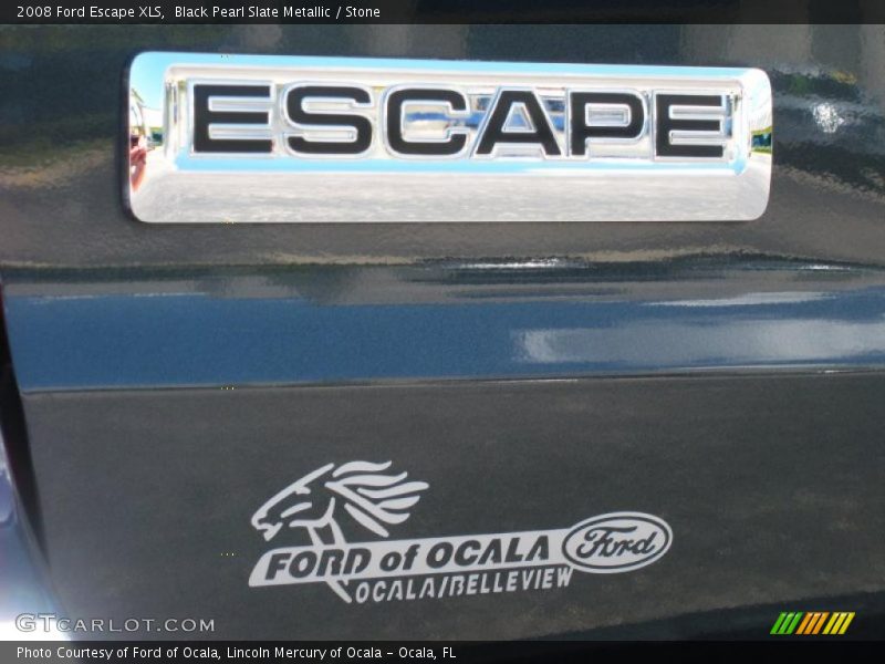 Black Pearl Slate Metallic / Stone 2008 Ford Escape XLS