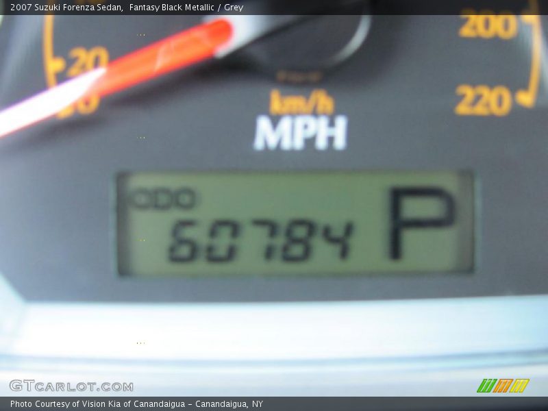 Fantasy Black Metallic / Grey 2007 Suzuki Forenza Sedan