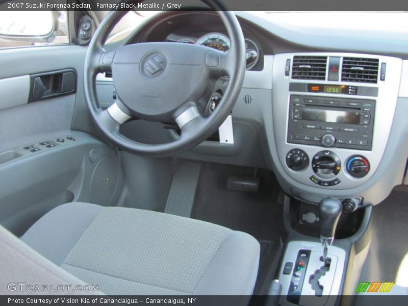 Fantasy Black Metallic / Grey 2007 Suzuki Forenza Sedan