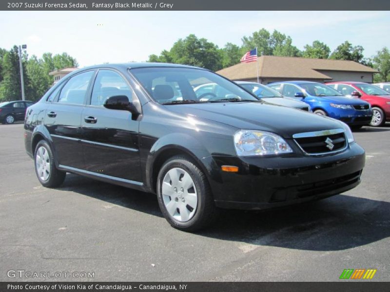 Fantasy Black Metallic / Grey 2007 Suzuki Forenza Sedan