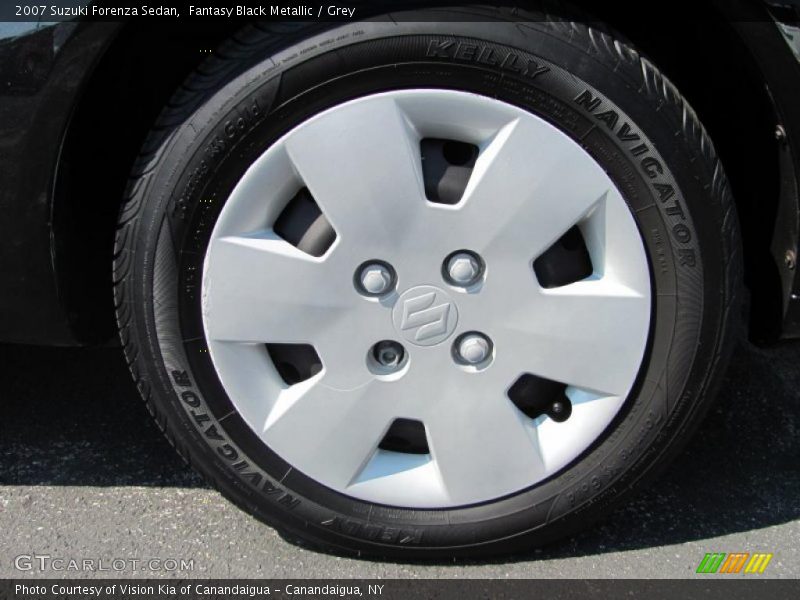 Fantasy Black Metallic / Grey 2007 Suzuki Forenza Sedan