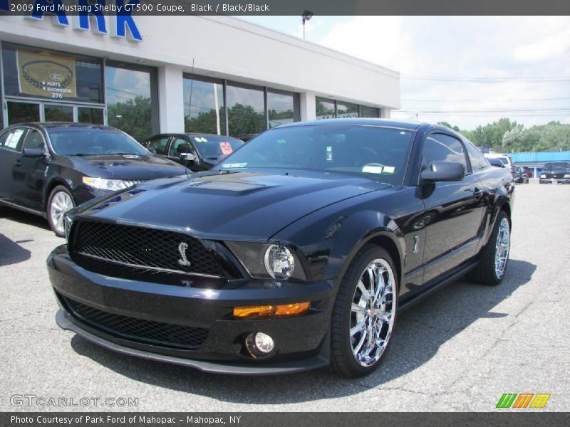 Front 3/4 View of 2009 Mustang Shelby GT500 Coupe