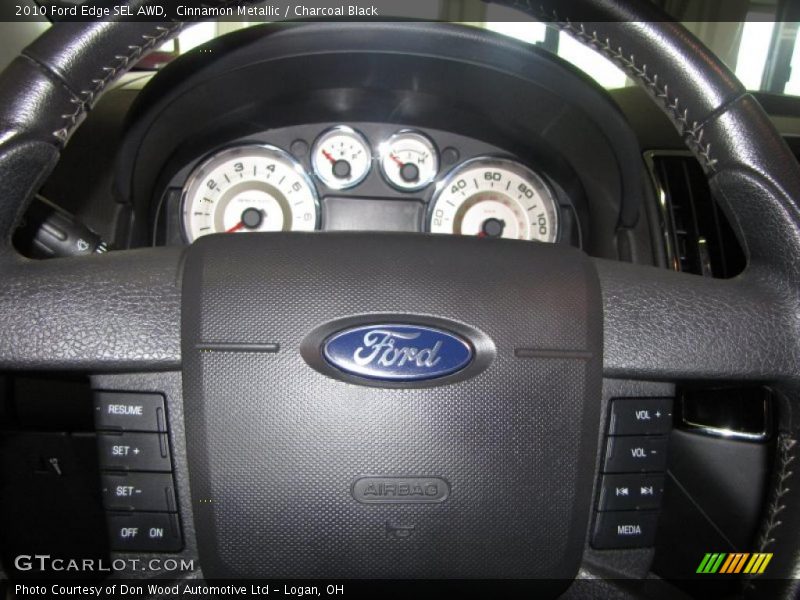 Cinnamon Metallic / Charcoal Black 2010 Ford Edge SEL AWD