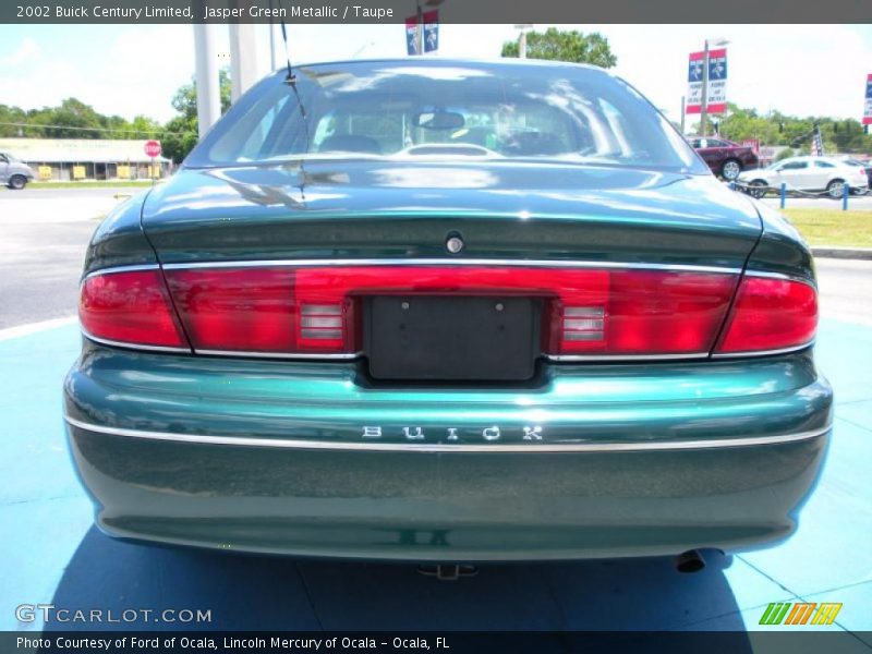 Jasper Green Metallic / Taupe 2002 Buick Century Limited