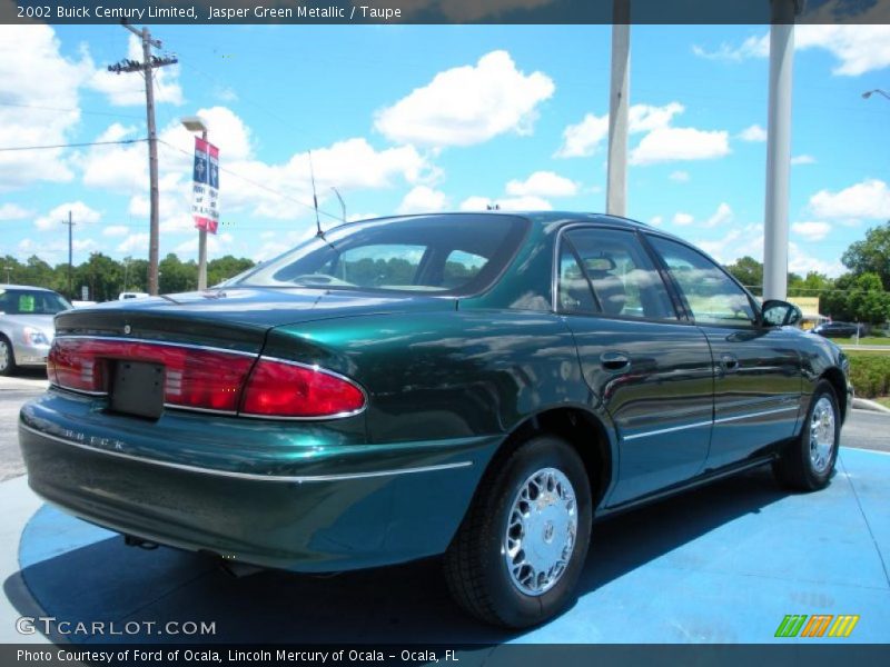 Jasper Green Metallic / Taupe 2002 Buick Century Limited