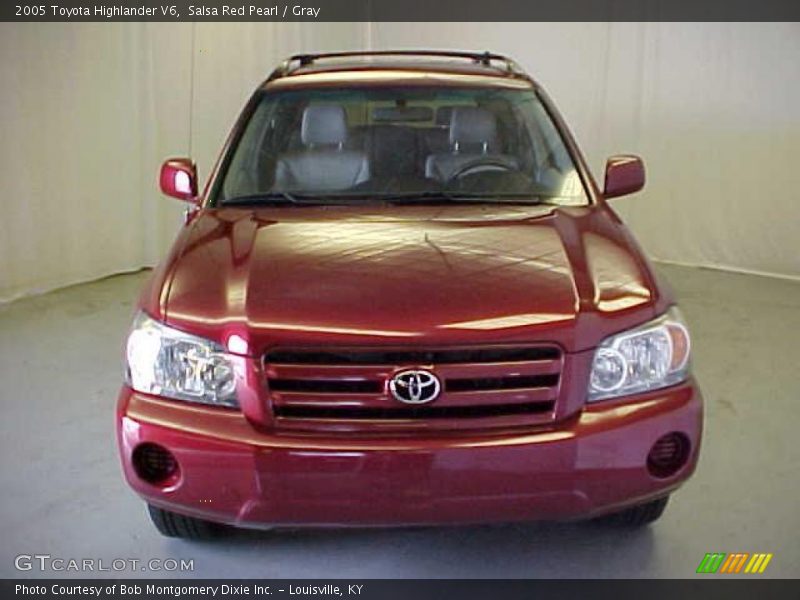 Salsa Red Pearl / Gray 2005 Toyota Highlander V6