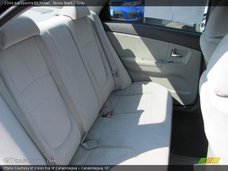 Ebony Black / Gray 2009 Kia Spectra EX Sedan