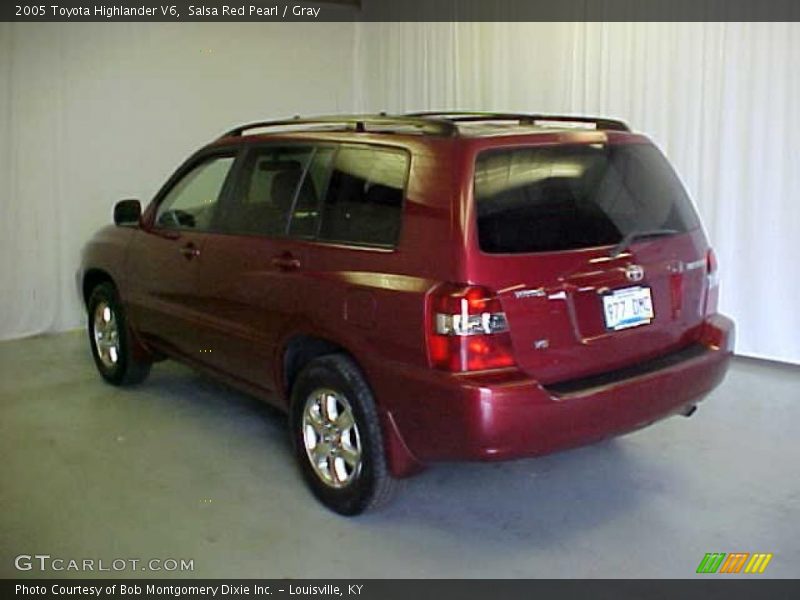 Salsa Red Pearl / Gray 2005 Toyota Highlander V6