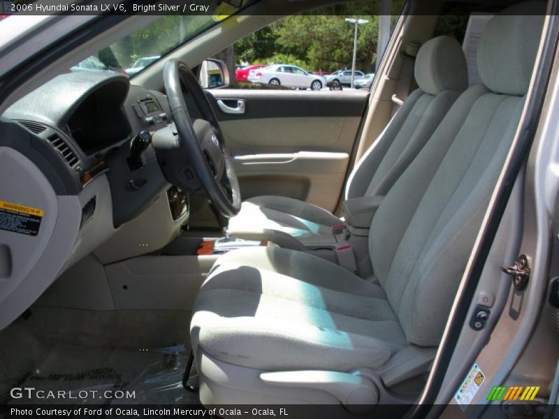 Bright Silver / Gray 2006 Hyundai Sonata LX V6