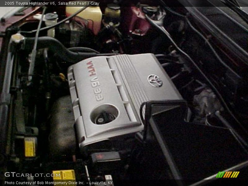 Salsa Red Pearl / Gray 2005 Toyota Highlander V6