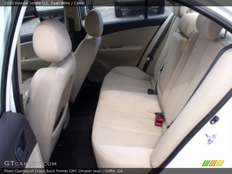 Pearl White / Camel 2010 Hyundai Sonata GLS