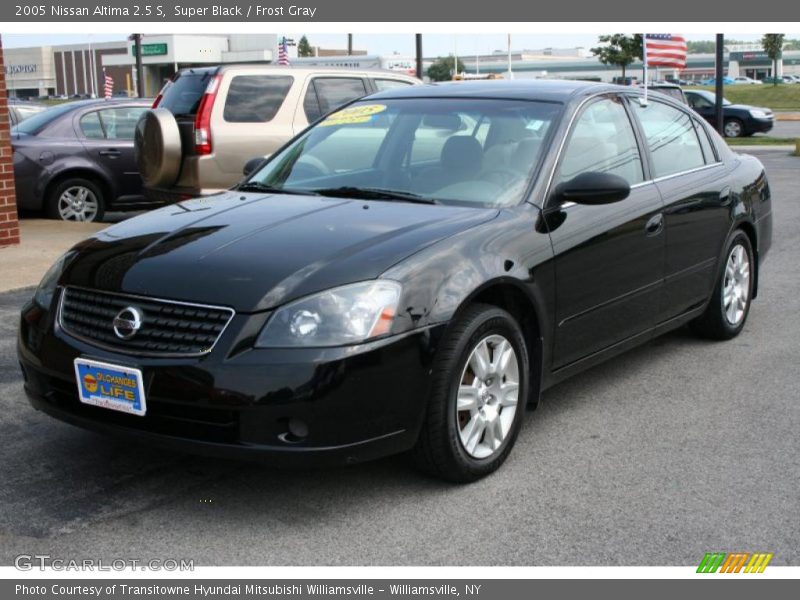Super Black / Frost Gray 2005 Nissan Altima 2.5 S