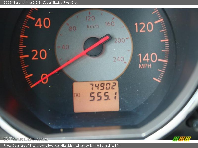 Super Black / Frost Gray 2005 Nissan Altima 2.5 S