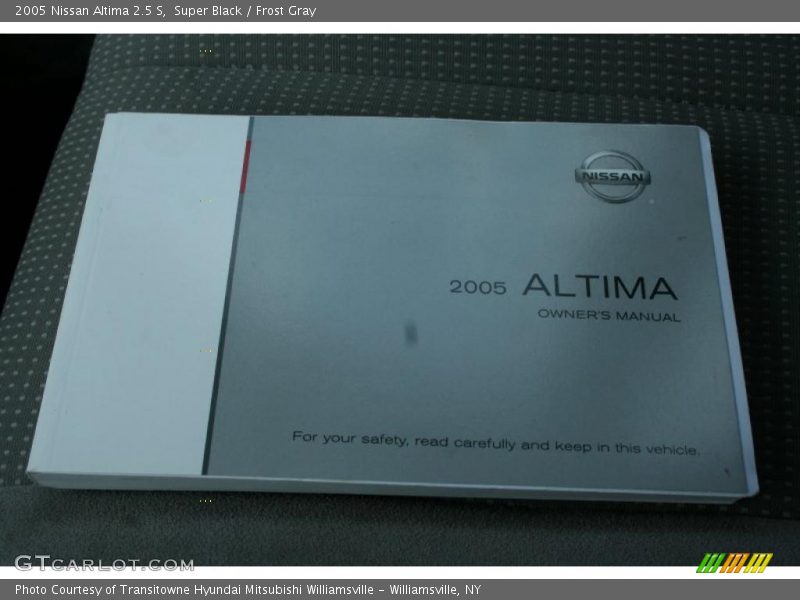 Super Black / Frost Gray 2005 Nissan Altima 2.5 S