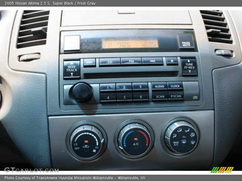 Super Black / Frost Gray 2005 Nissan Altima 2.5 S