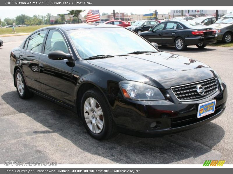 Super Black / Frost Gray 2005 Nissan Altima 2.5 S