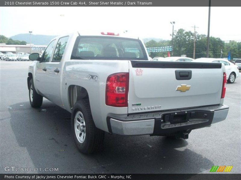 Sheer Silver Metallic / Dark Titanium 2010 Chevrolet Silverado 1500 Crew Cab 4x4