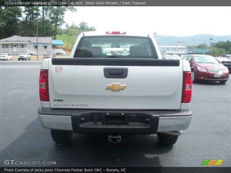 Sheer Silver Metallic / Dark Titanium 2010 Chevrolet Silverado 1500 Crew Cab 4x4