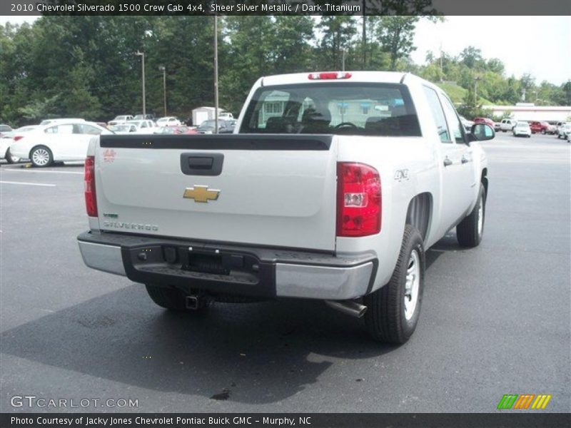Sheer Silver Metallic / Dark Titanium 2010 Chevrolet Silverado 1500 Crew Cab 4x4